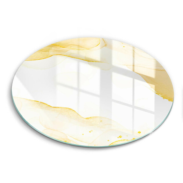 Skärbräda glas unik Gyllene abstraktion