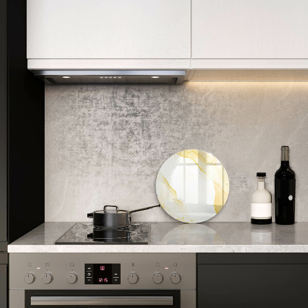 Skärbräda glas unik Gyllene abstraktion