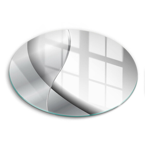 Skärbräda glas unik Silvermetallabstraktion