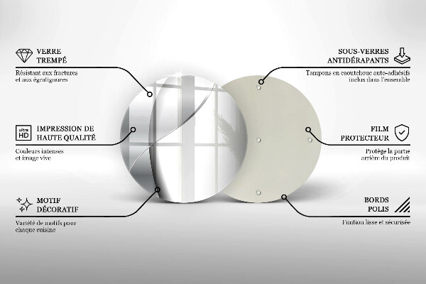 Skärbräda glas unik Silvermetallabstraktion