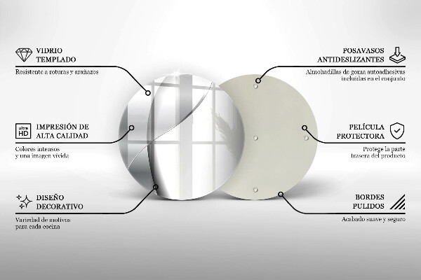 Skärbräda glas unik Silvermetallabstraktion