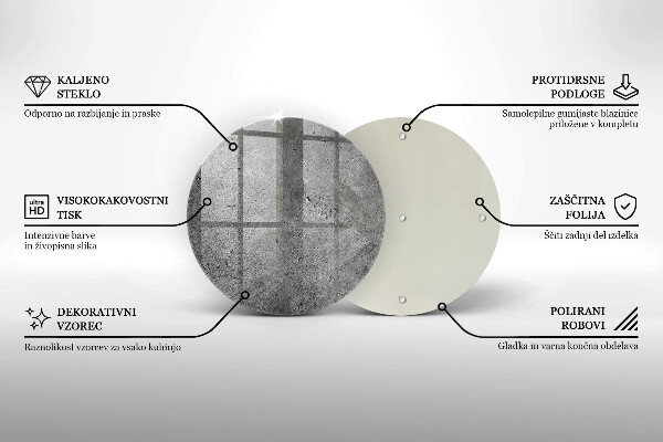 Skärbräda glas unik Betong sten textur
