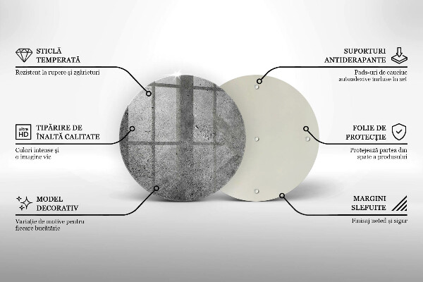 Skärbräda glas unik Betong sten textur