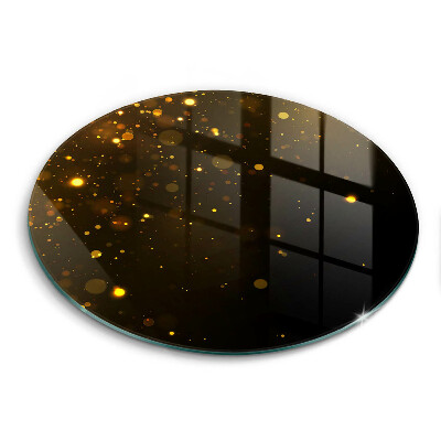 Skärbräda glas unik Guldglitter