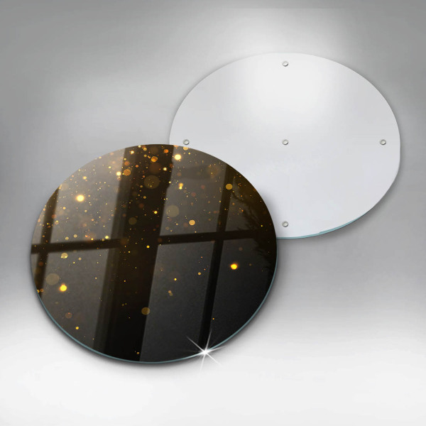 Skärbräda glas unik Guldglitter