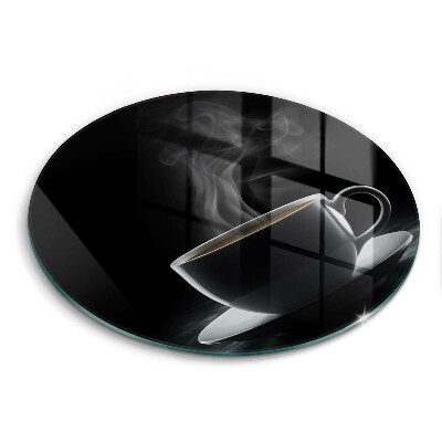 Skärbräda glas unik Varm kopp kaffe