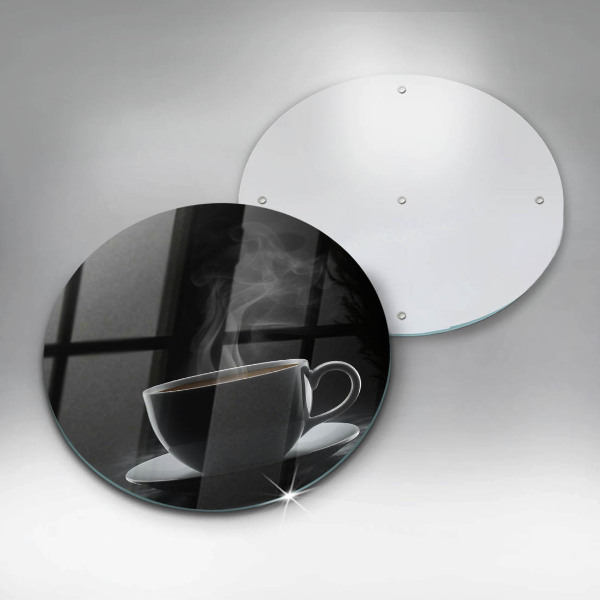 Skärbräda glas unik Varm kopp kaffe