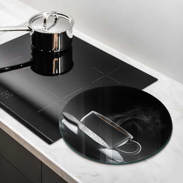 Skärbräda glas unik Varm kopp kaffe