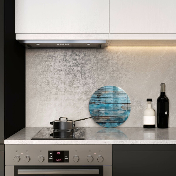 Skärbräda glas unik Blå gamla brädor