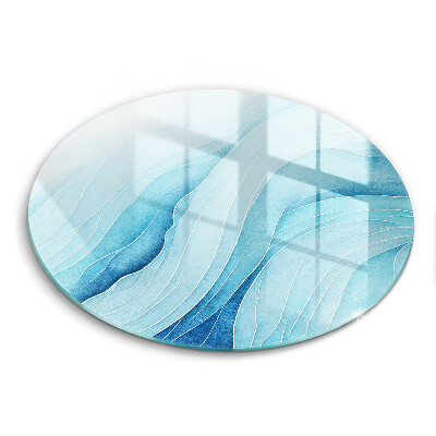 Skärbräda glas unik Abstrakta vågor