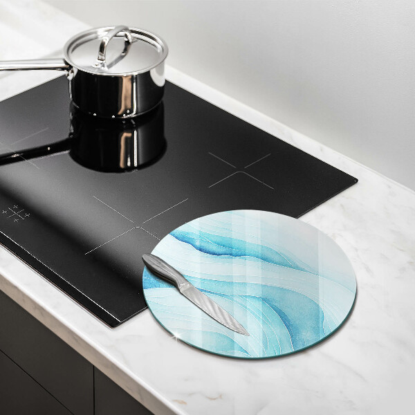 Skärbräda glas unik Abstrakta vågor