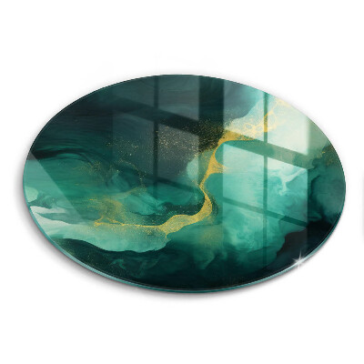 Skärbräda glas unik Flask grön