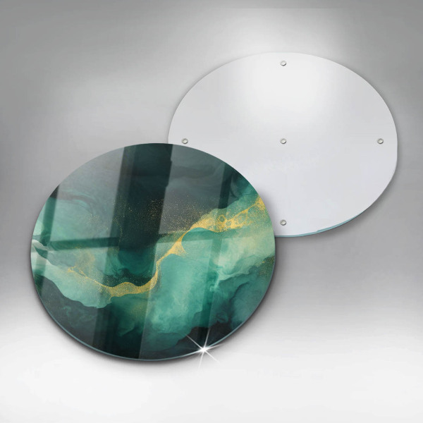 Skärbräda glas unik Flask grön