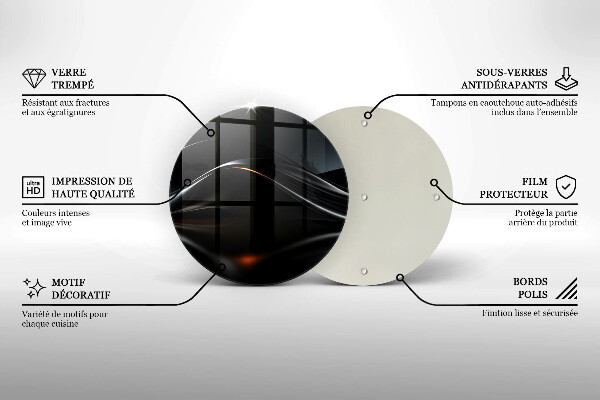 Skärbräda glas unik Abstrakt 3D-design