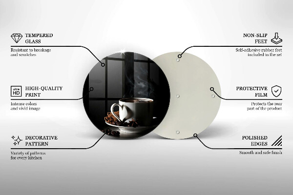 Skärbräda glas unik En kopp varmt kaffe