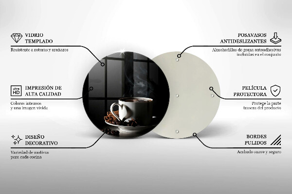 Skärbräda glas unik En kopp varmt kaffe