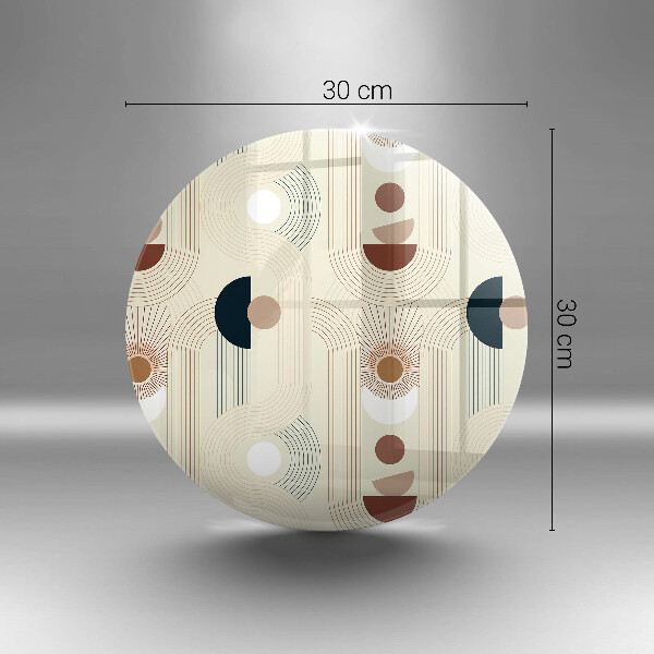 Skärbräda glas unik Boho geometri former