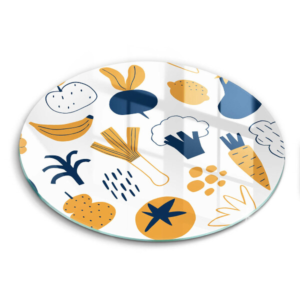 Skärbräda glas unik Mat illustration