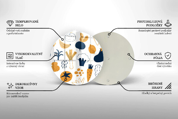 Skärbräda glas unik Mat illustration