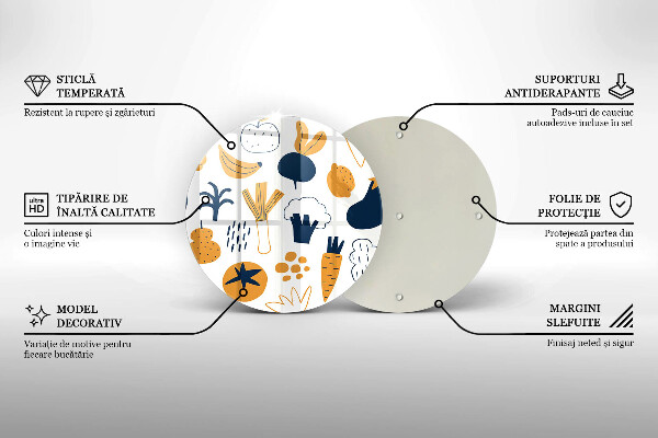 Skärbräda glas unik Mat illustration