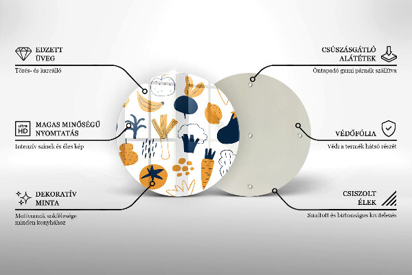 Skärbräda glas unik Mat illustration