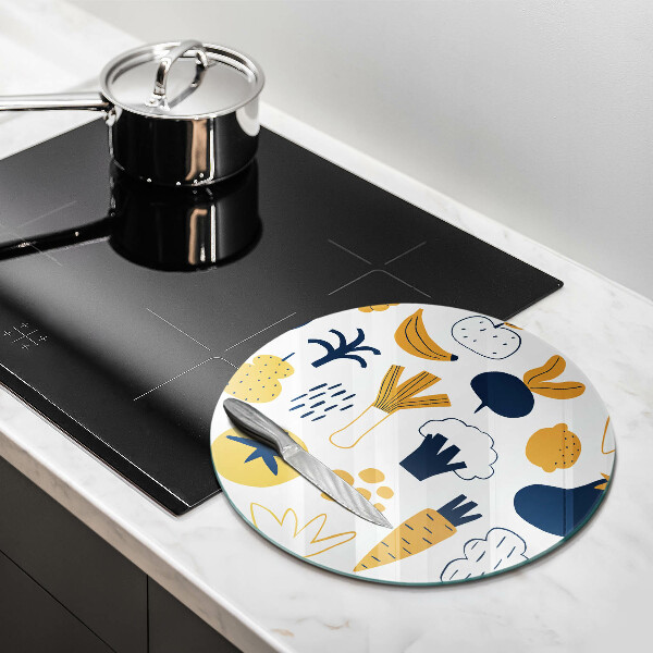 Skärbräda glas unik Mat illustration