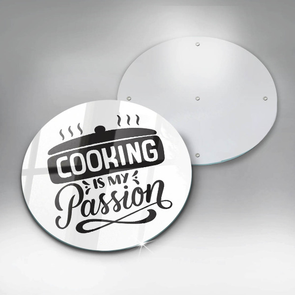 Skärbräda glas unik Matlagning är min passion