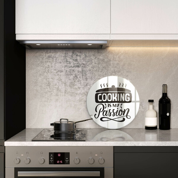 Skärbräda glas unik Matlagning är min passion