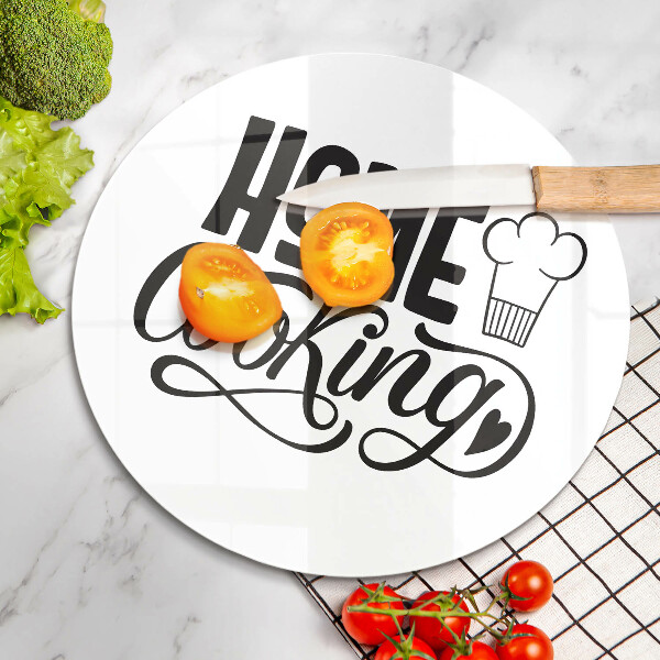 Skärbräda glas unik Inskriptionen Husmanskost