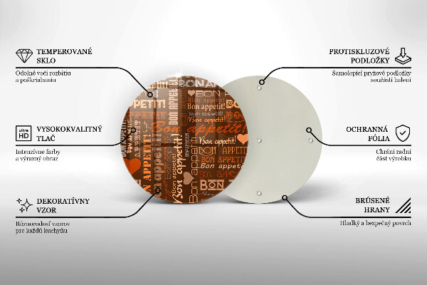 Skärbräda glas unik God aptit undertexter