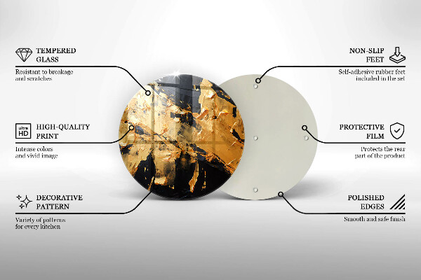 Skärbräda glas unik Elegant färgstruktur