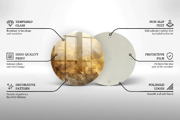Skärbräda glas unik Rik konsistens