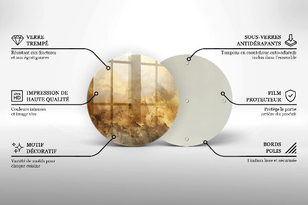 Skärbräda glas unik Rik konsistens