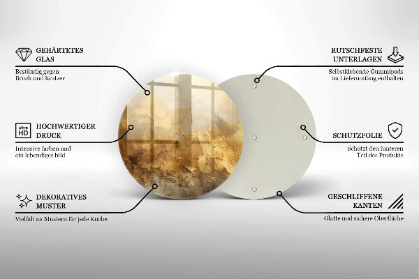 Skärbräda glas unik Rik konsistens