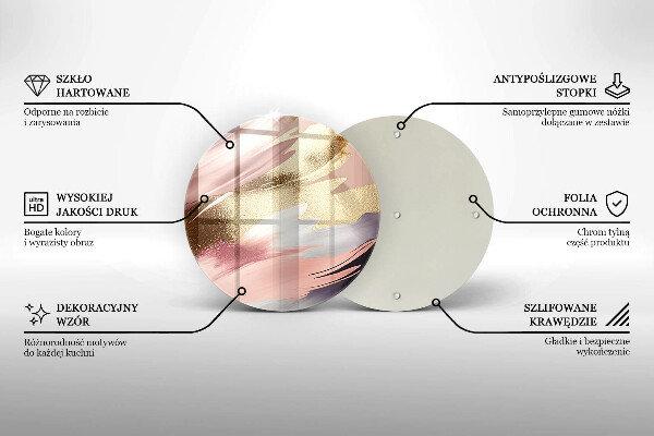 Skärbräda glas unik Pastellfläckar