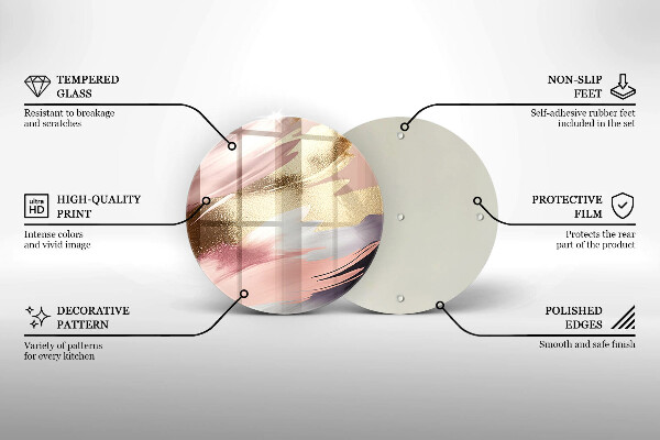Skärbräda glas unik Pastellfläckar