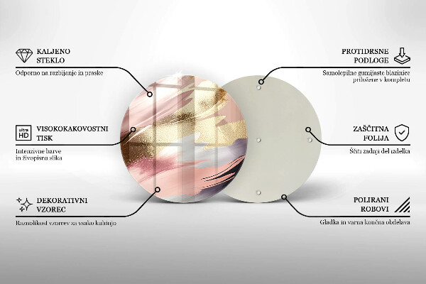 Skärbräda glas unik Pastellfläckar