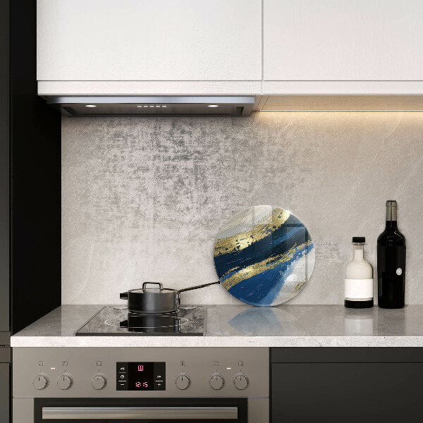 Skärbräda glas unik Textur med guld