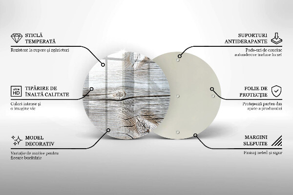 Skärbräda glas unik Ljus trästruktur
