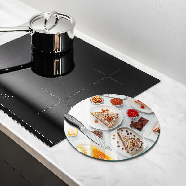 Skärbräda glas unik Tårtans sötma