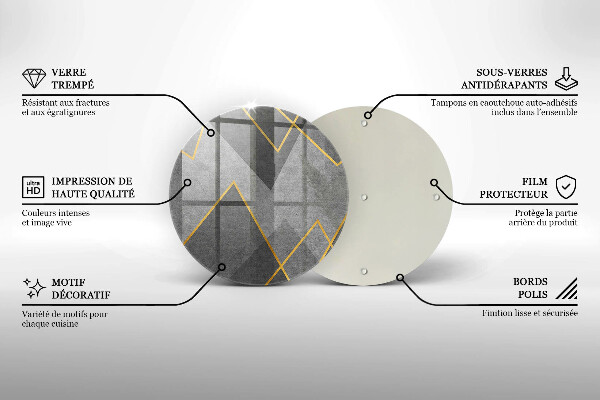 Skärbräda glas unik Skarpa former