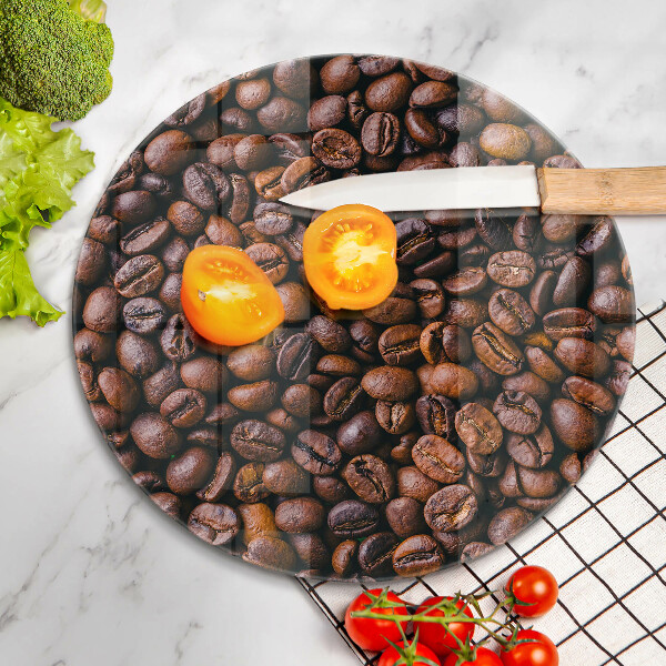 Skärbräda glas unik Kaffebönor