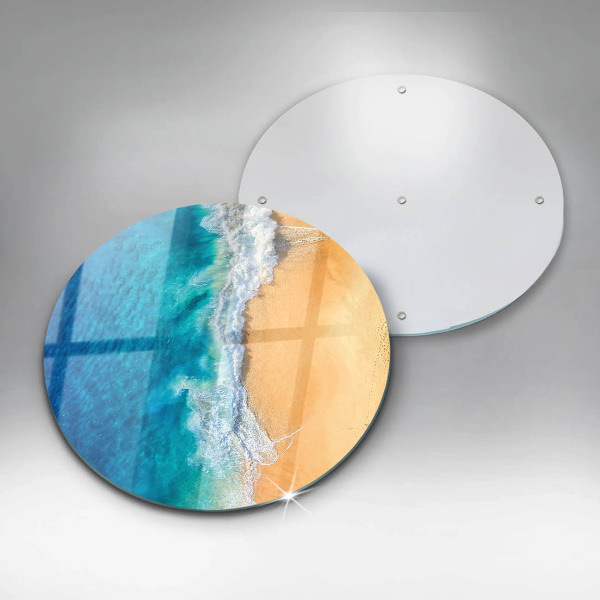 Skärbräda glas unik Strand och hav