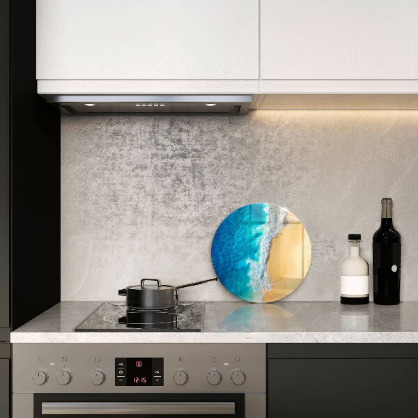 Skärbräda glas unik Strand och hav