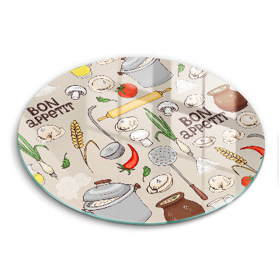 Skärbräda glas unik Kök illustration