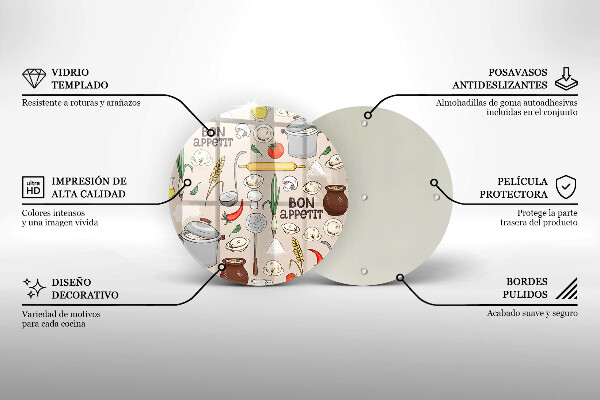 Skärbräda glas unik Kök illustration