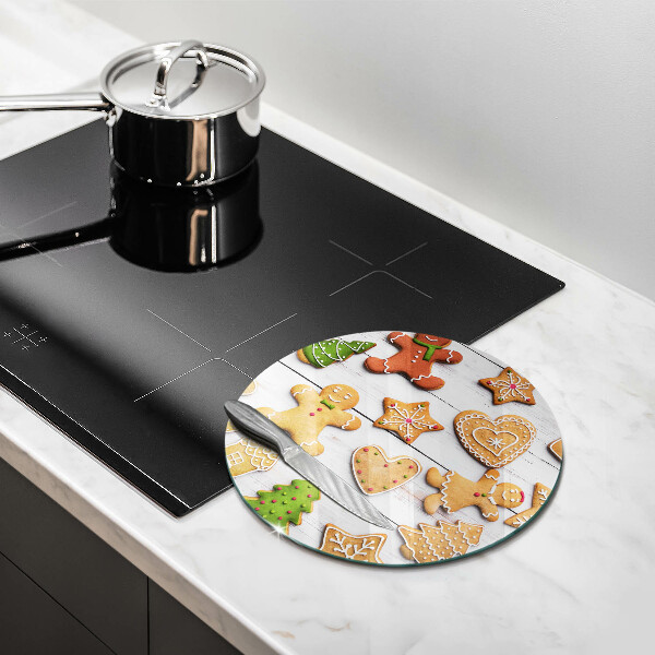 Skärbräda glas unik Jul pepparkakor