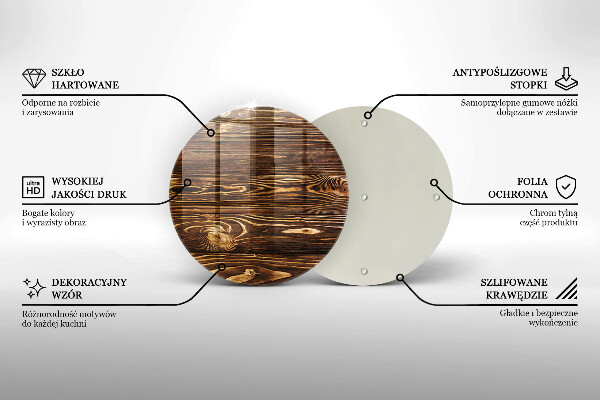 Skärbräda glas unik Trästruktur