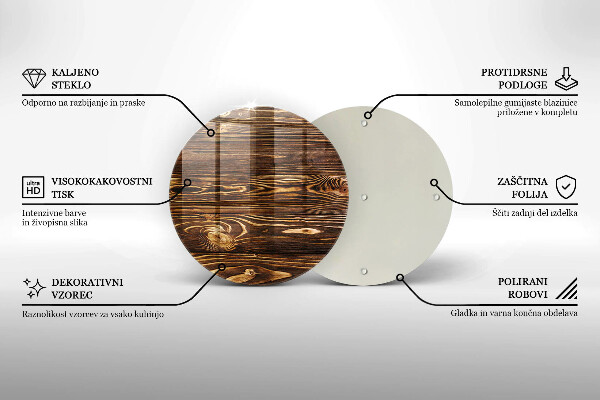 Skärbräda glas unik Trästruktur