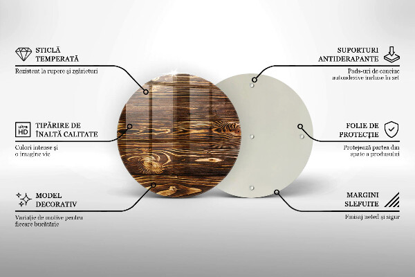 Skärbräda glas unik Trästruktur